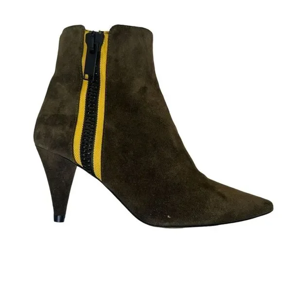 VERONICA BEARD Military Roxie Suede Boot in Brown - Picture 5 of 11